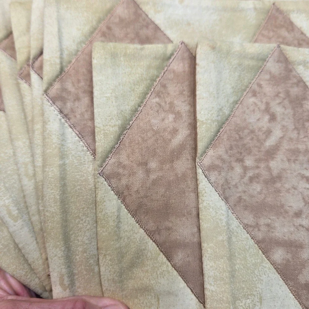 Midwestern Home Products Quilted Rooster Placemats Tan HarlequinI 8 Farmhouse